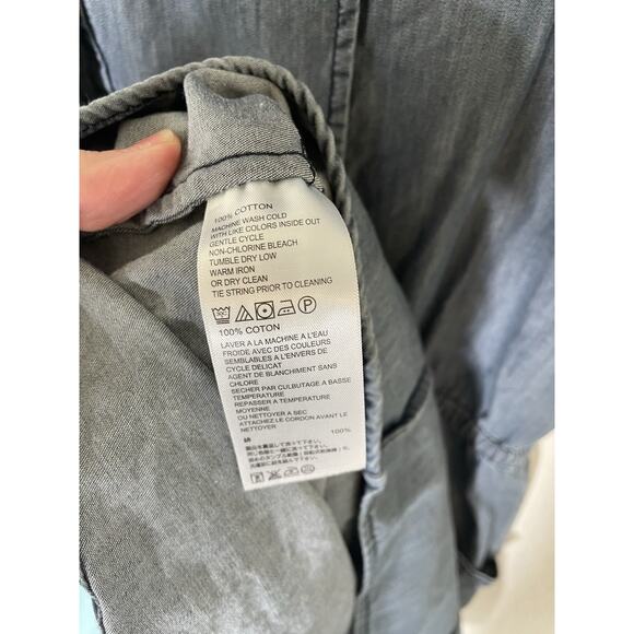 Denim by Tommy Bahama Denim Blouson Dress Size Large Has Pockets - Picture 4 of 5